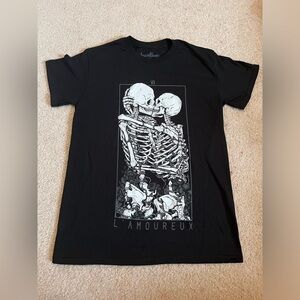 Small skeleton shirt from Spencer’s